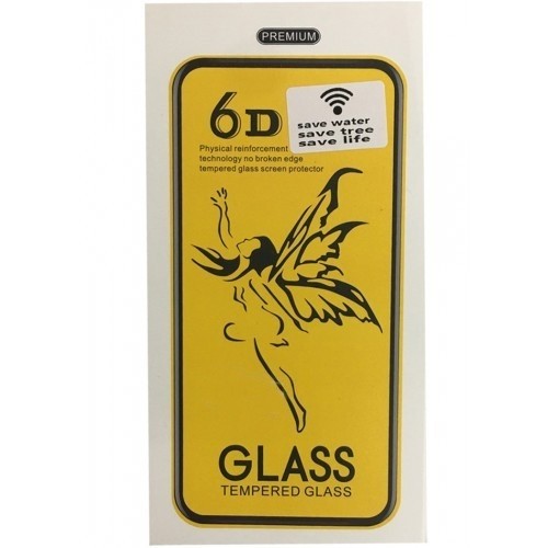 iPhone 13/13 Pro 6D Full Covered Tempered Glass Black